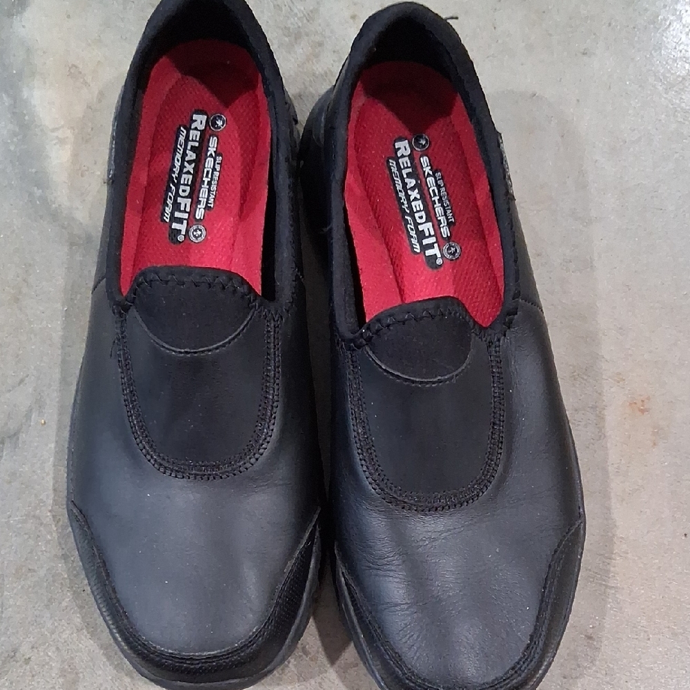 Skechers Womens Black Slip-On Shoes